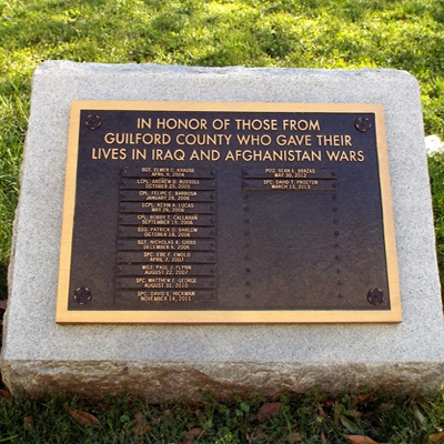 Guilford County Iraq and Afghanistan War Dead, Greensboro