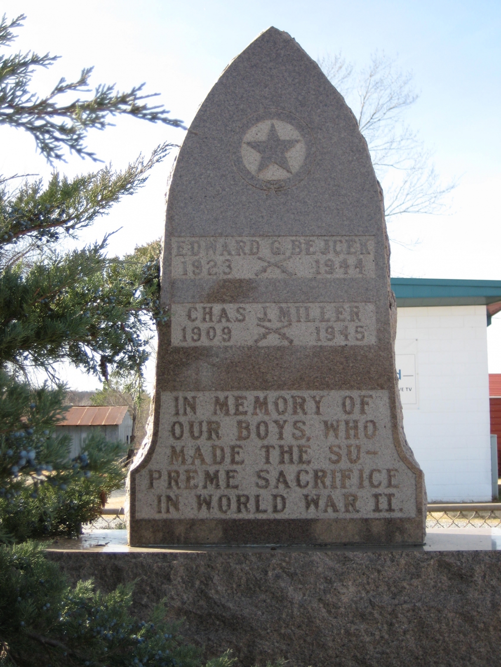 Hallett, Oklahoma World War II Memorial