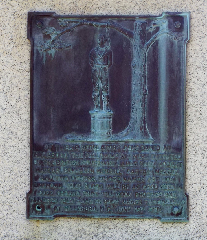 James Hunter Monument (Nicknamed the &quot;General of the Regulators&quot;