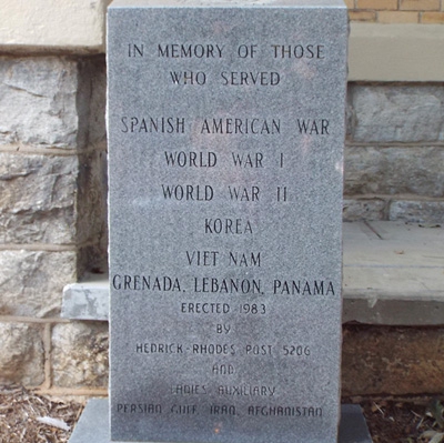War Memorial, Hendersonville