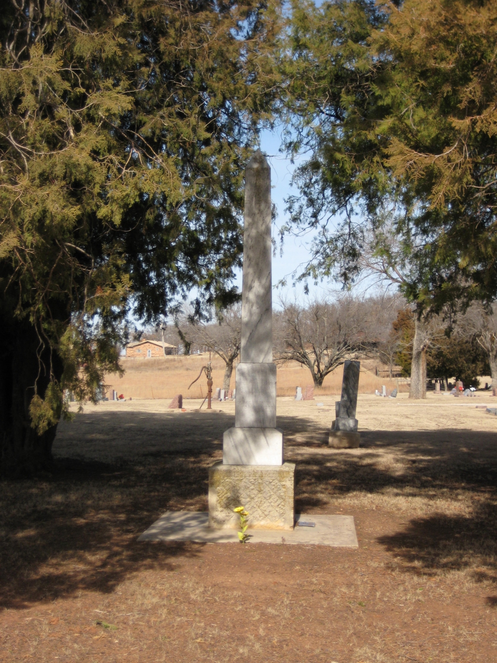 Pawnee, Oklahoma - Highland Cemetery Rough Riders Monument
