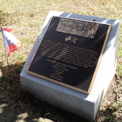 CSS H.L. Hunley Submarine Memorial, Oakwood Cemetery, Raleigh