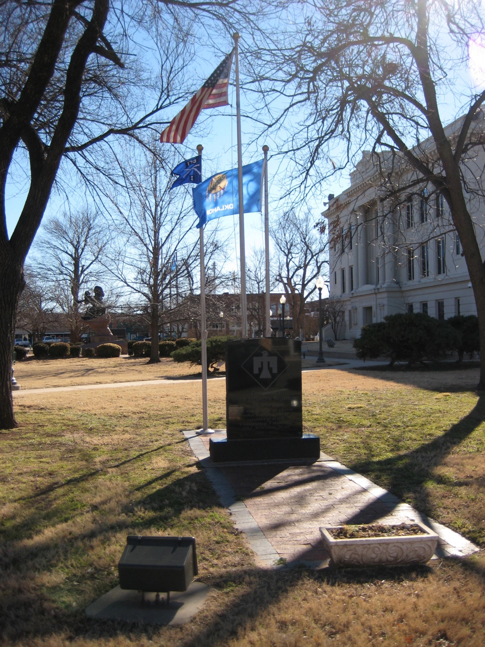 Noble County Courthouse Company I, 179th Infantry Regiment, 45th Division Korean War Memorial