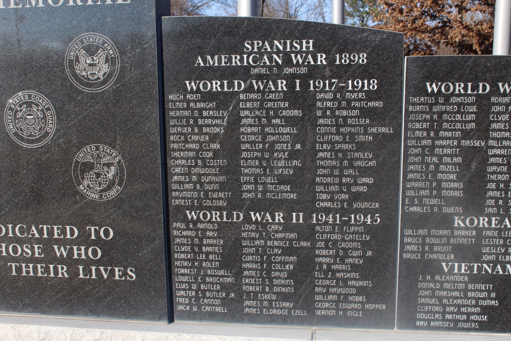 Carroll County War Memorial, Huntingdon TN