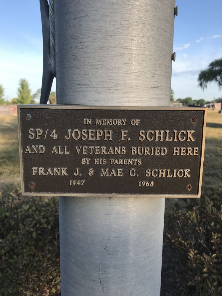 SP/4 Joseph Schlick Memorial