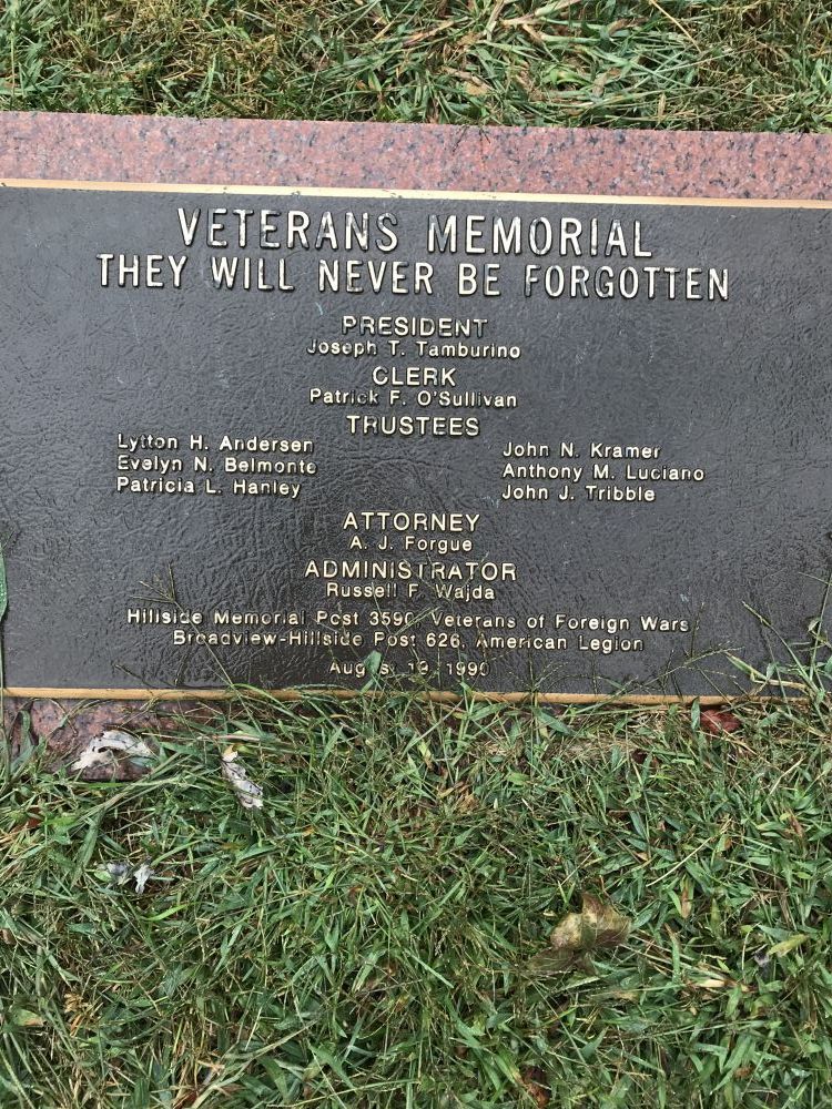 Veterans Memorial, Hillside, Illinois
