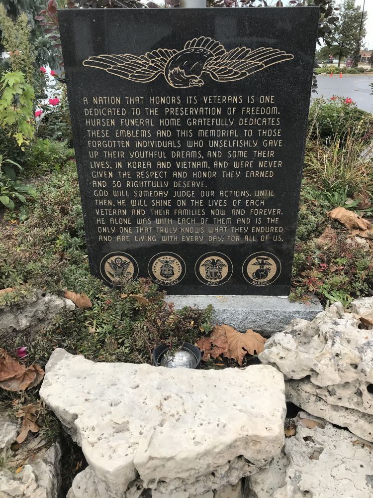 Hursen Memorial to Korea and Vietnam Veterans
