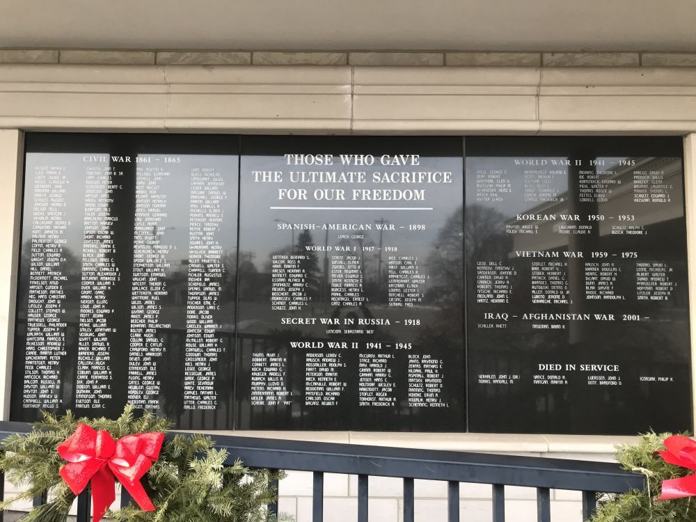 Those who gave the ultimate sacrifice, Burlington, Wisconsin