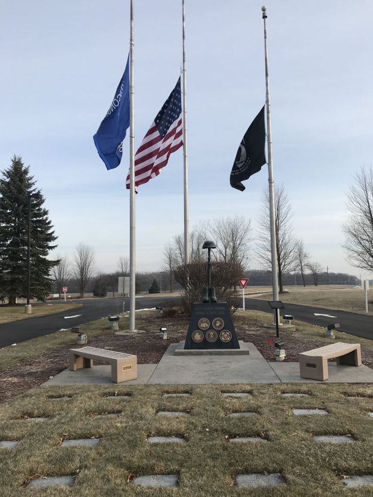 Battle Cross, Southern Wisconsin Veterans Memorial Cemetery, Union, Wisconsin