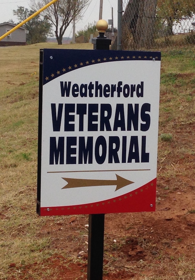 American Legion Veterans Memorial, Weatherford, OK