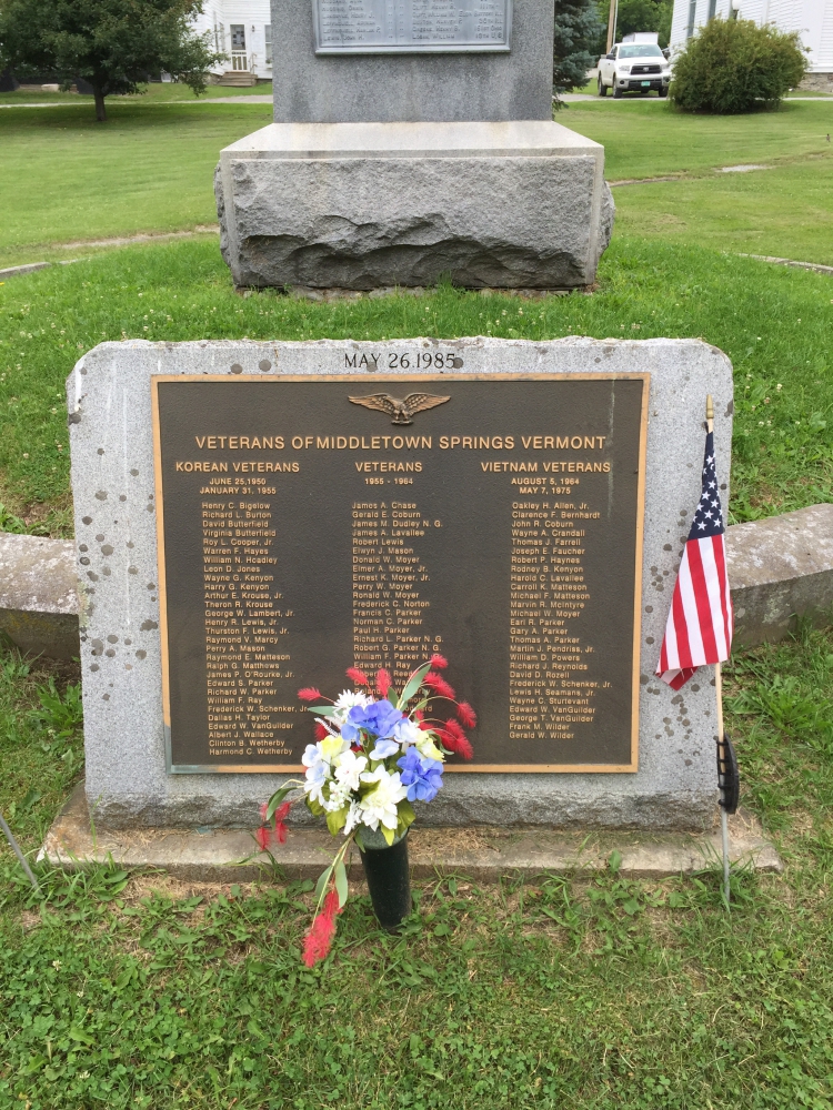 Middletown Springs Memorial