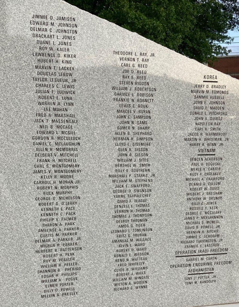 Okmulgee County Veterans Memorial