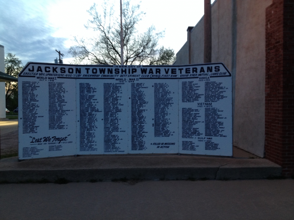 Jackson Township War Veterans Memorial