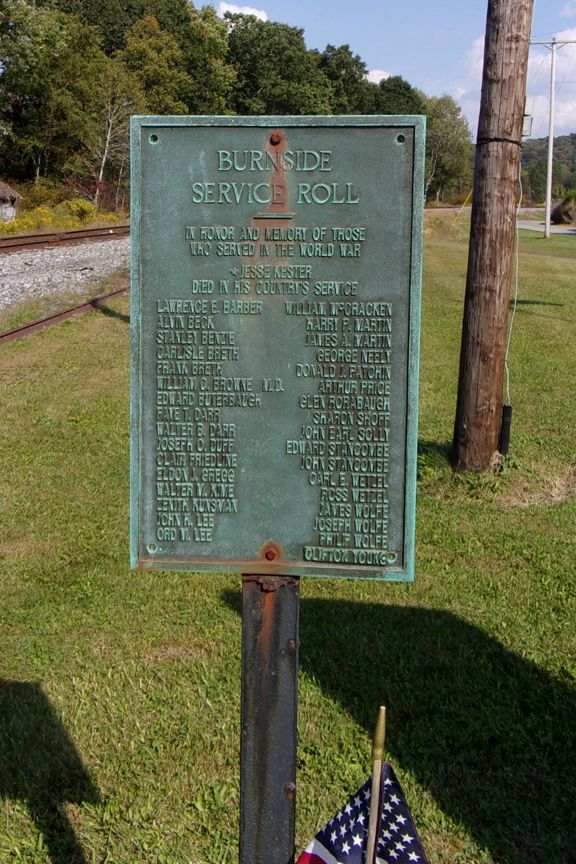 Burnside, Pennsylvania Memorials