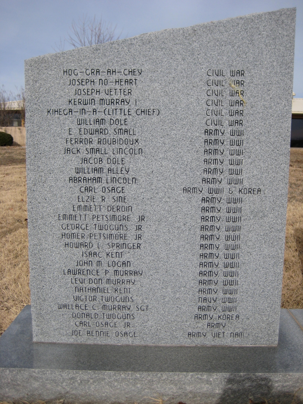 Iowa Tribe of Oklahoma Veteran&#039;s Memorial
