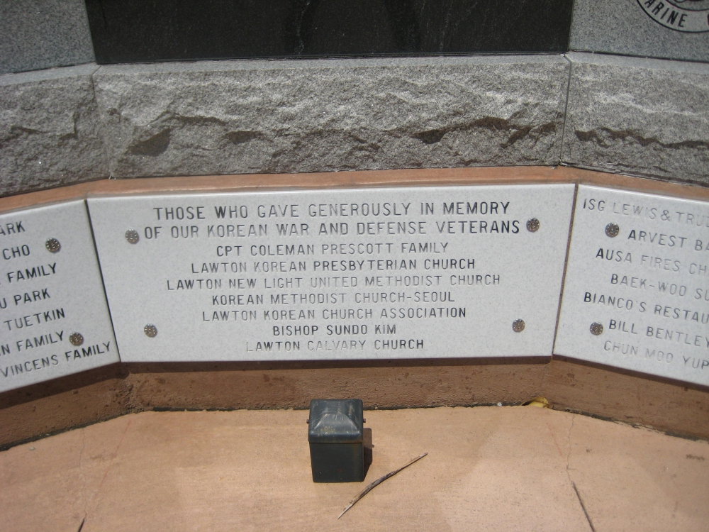 Lawton, Oklahoma - Korean War &amp; Korean Defense Memorial