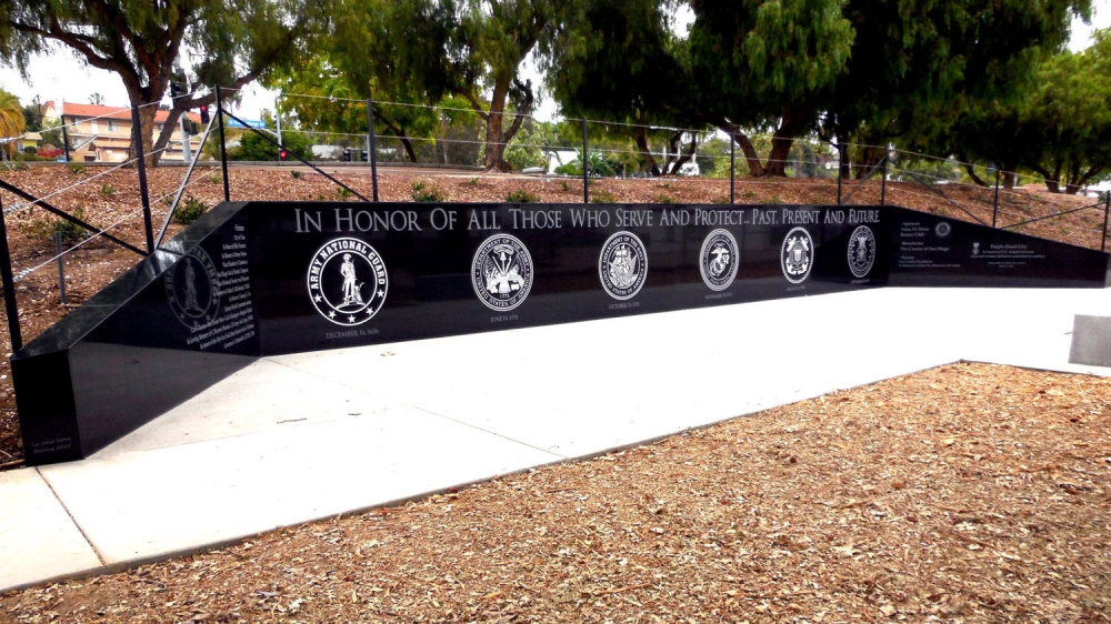 Vista Military Memorial Wall