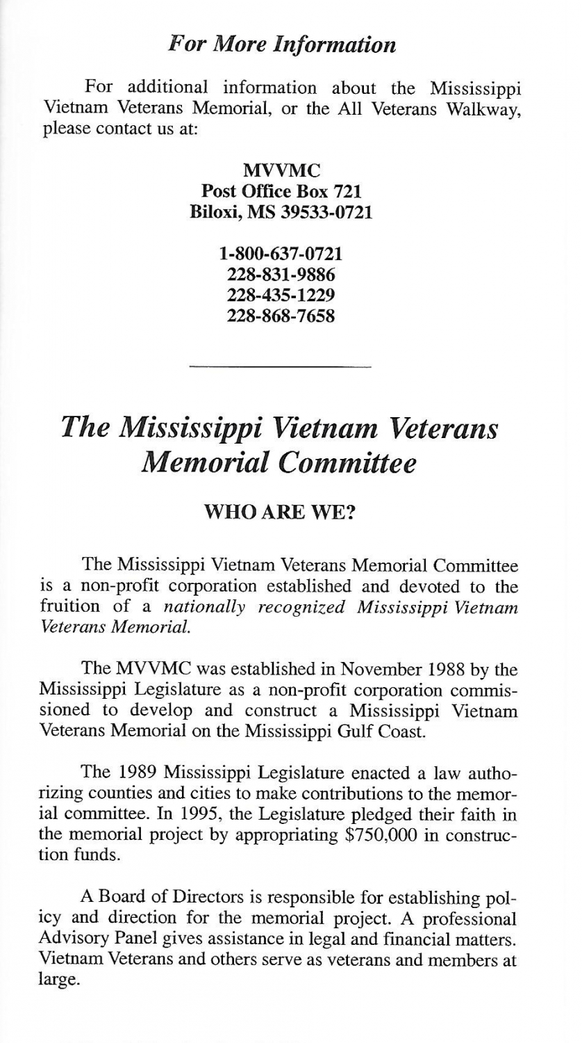 Mississippi Vietnam Veterans Memorial