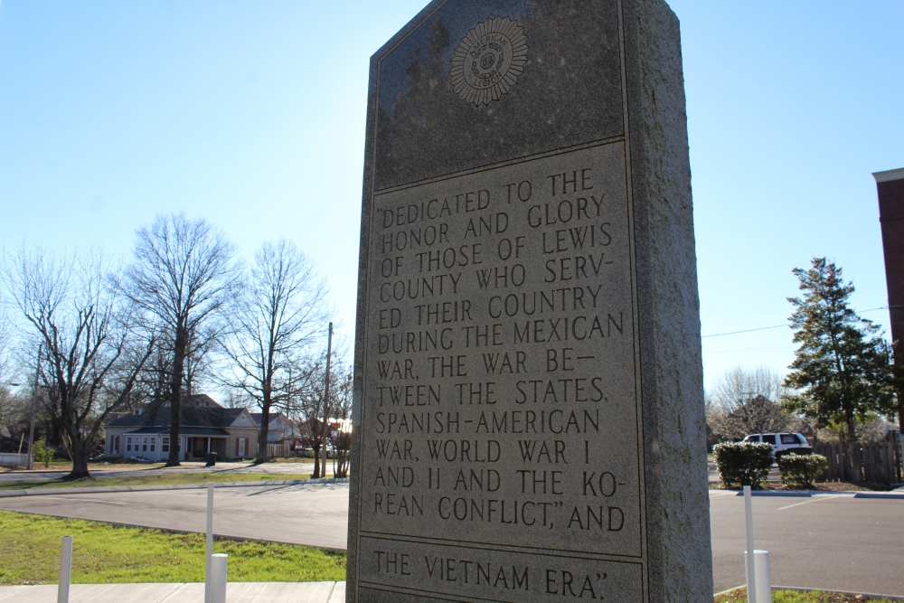 War Memorial Hohenwald, Tennessee, Lewis County