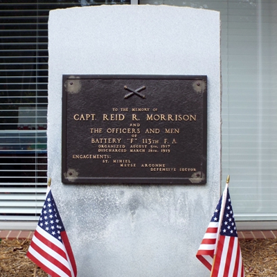 Captain Reid R. Morrison and Battery F, Mooresville, North Carolina