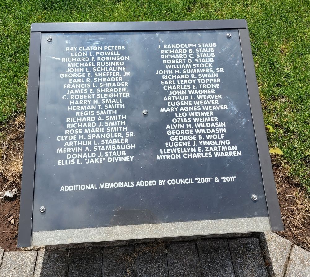 New Oxford Veterans Memorial