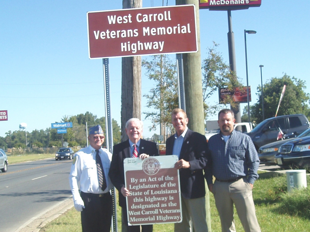 West Carroll Parish Veterans Memorial Highway