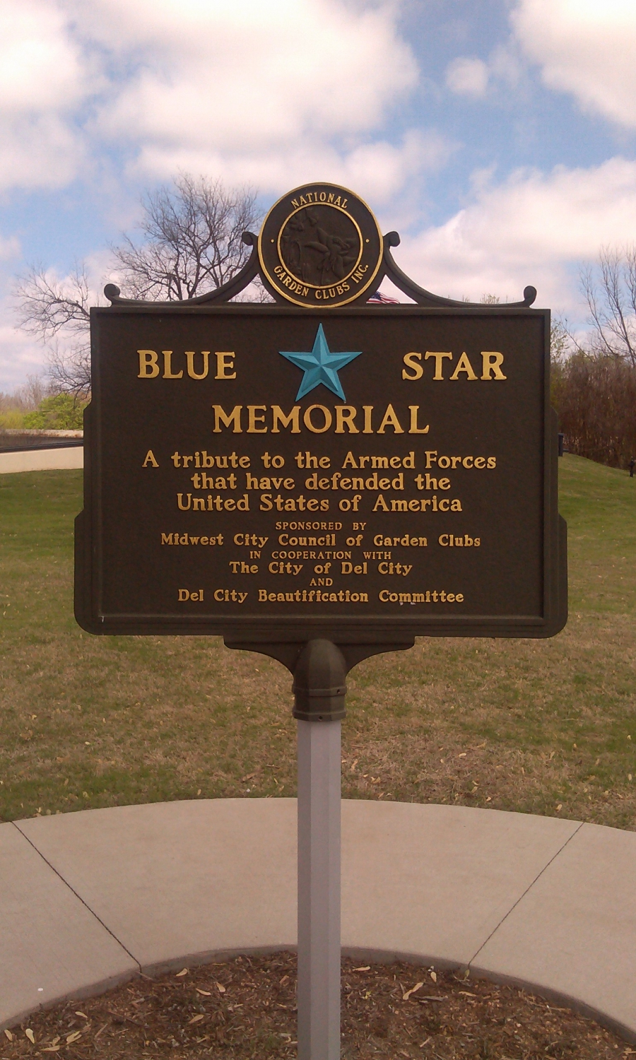 Del City, Oklahoma Patriot Park Blue Star Memorial