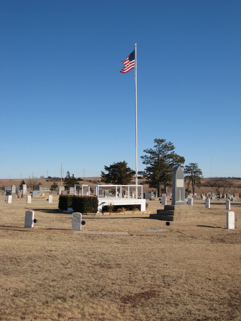 Perry Oklahoma - Grace Hill Cemetery Veterans Circle The American Legion