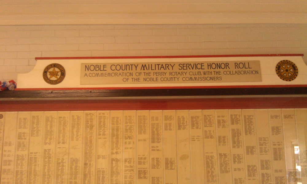 Noble County Military Service Roll Of Honor