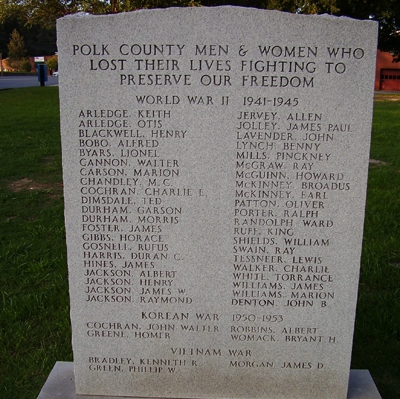 Polk County War Memorial, Columbus