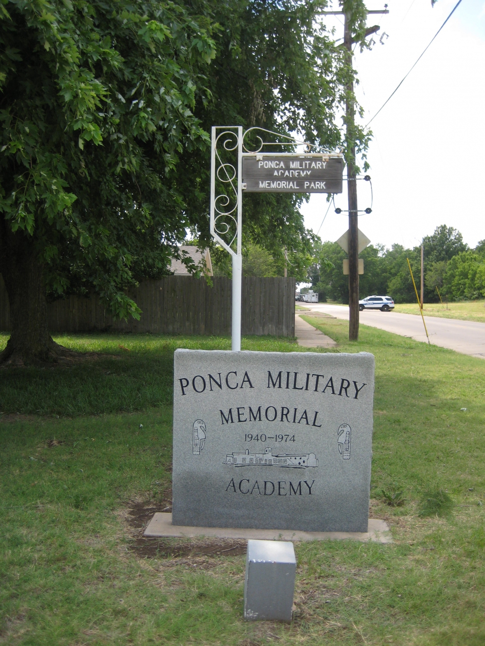 Ponca City, Oklahoma Ponca Military Academy (P.M.A.) Memorial Park