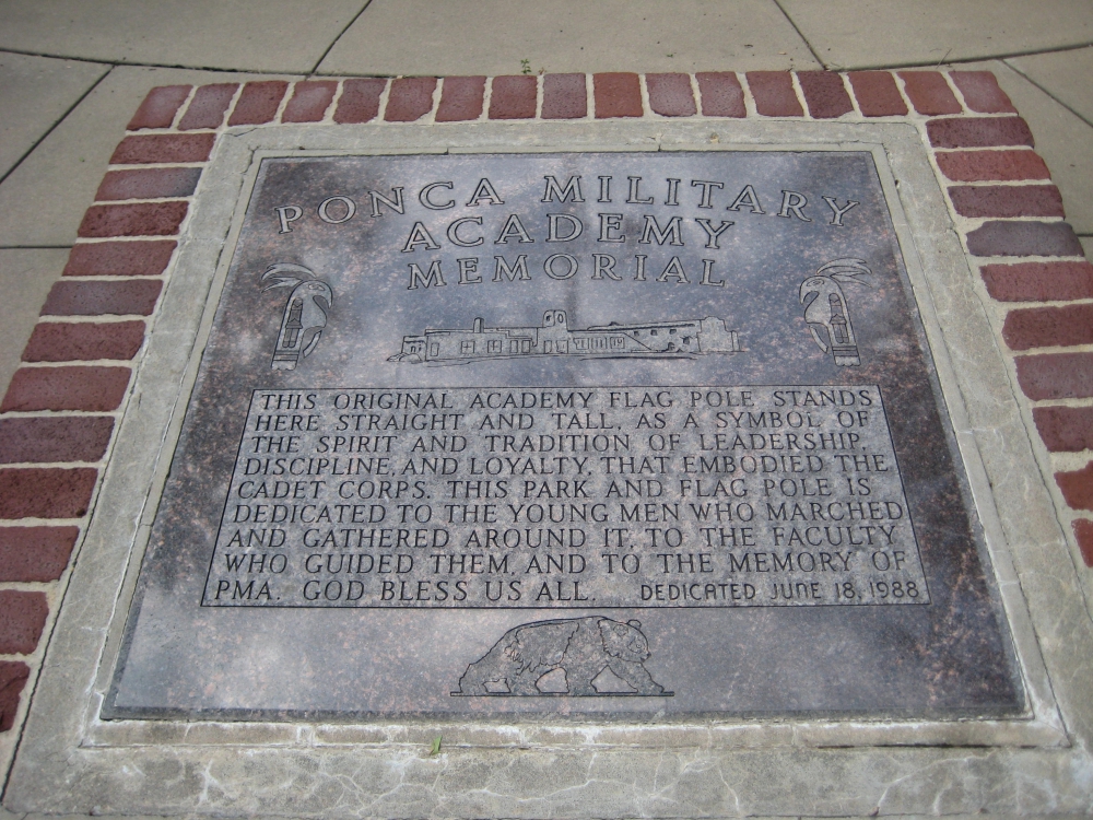 Ponca City, Oklahoma Ponca Military Academy (P.M.A.) Memorial Park