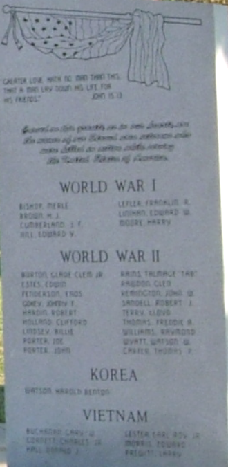 Stroud Area Veterans Monument
