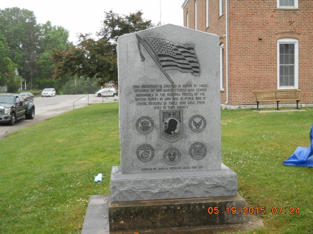 Van Buren County, TN Veterans Memorial