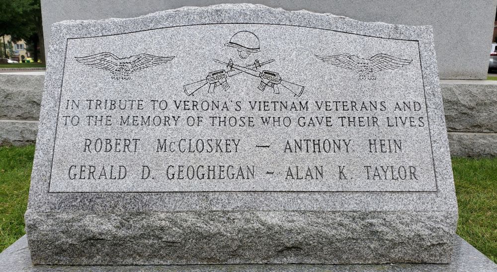 Tribute to all of Verona&#039;s Vietnam Veterans