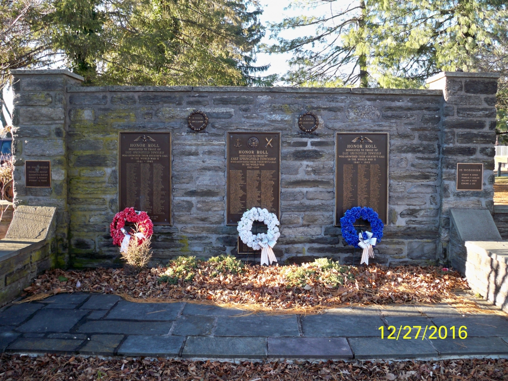Veteran&#039;s Park of Springfield Township-Veteran&#039;s Memorial