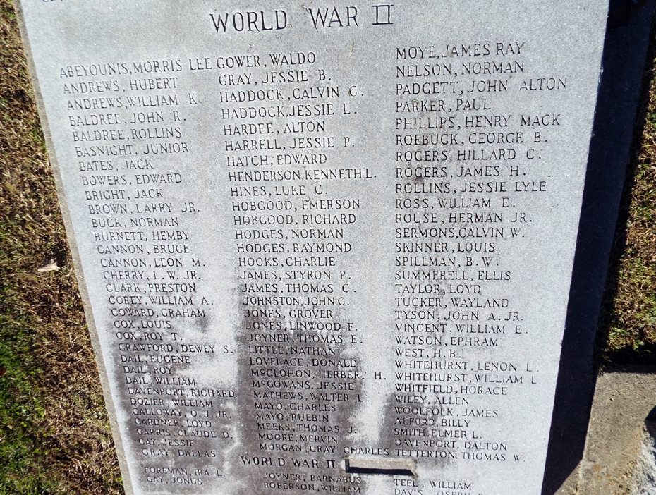 WWI, WWII and Korean War Memorial, Greenville