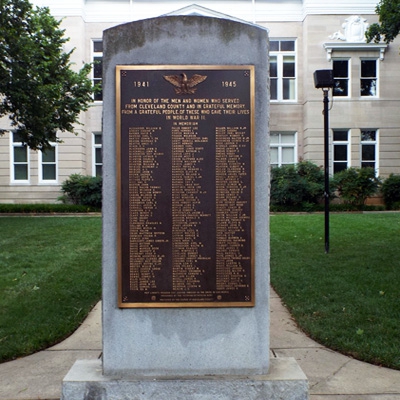 Cleveland County World War II Memorial, Shelby