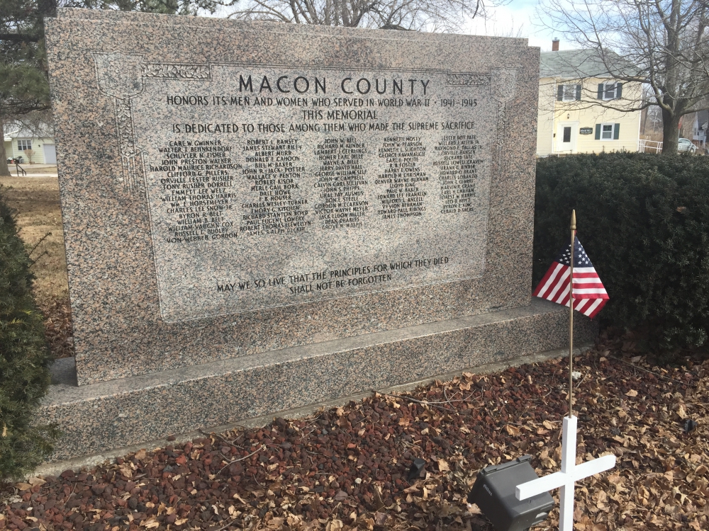 Macon County World War II Monument