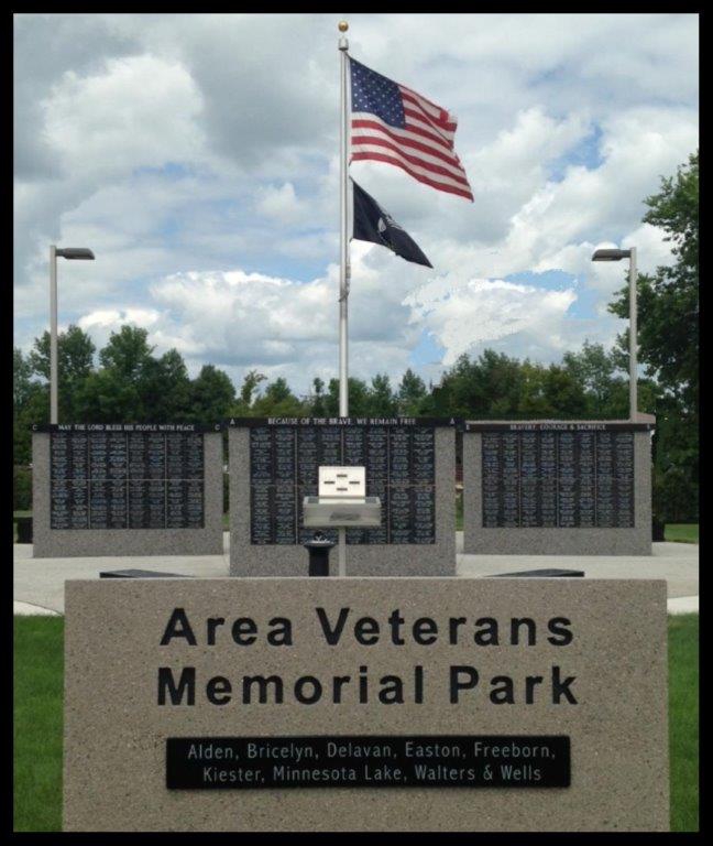 Area Veterans Memorial Park, Wells, MN