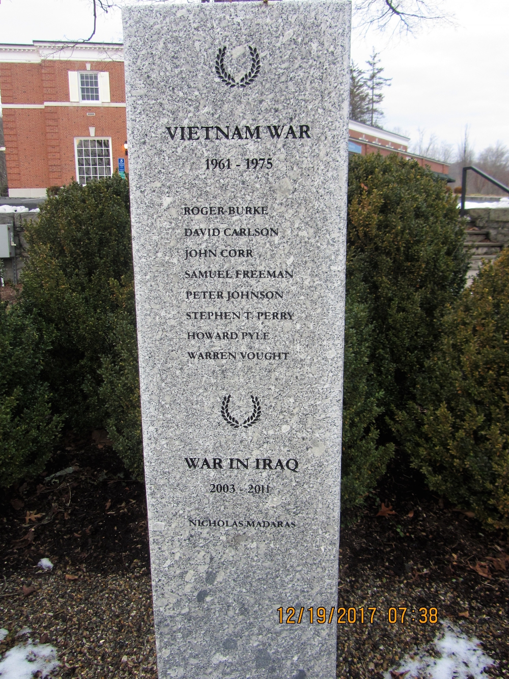 Wilton Veteran&#039;s Memorial