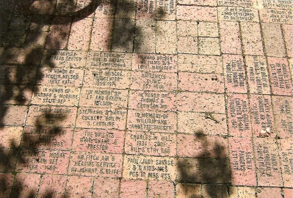 Veterans Memorial  and Fountain of Bricks