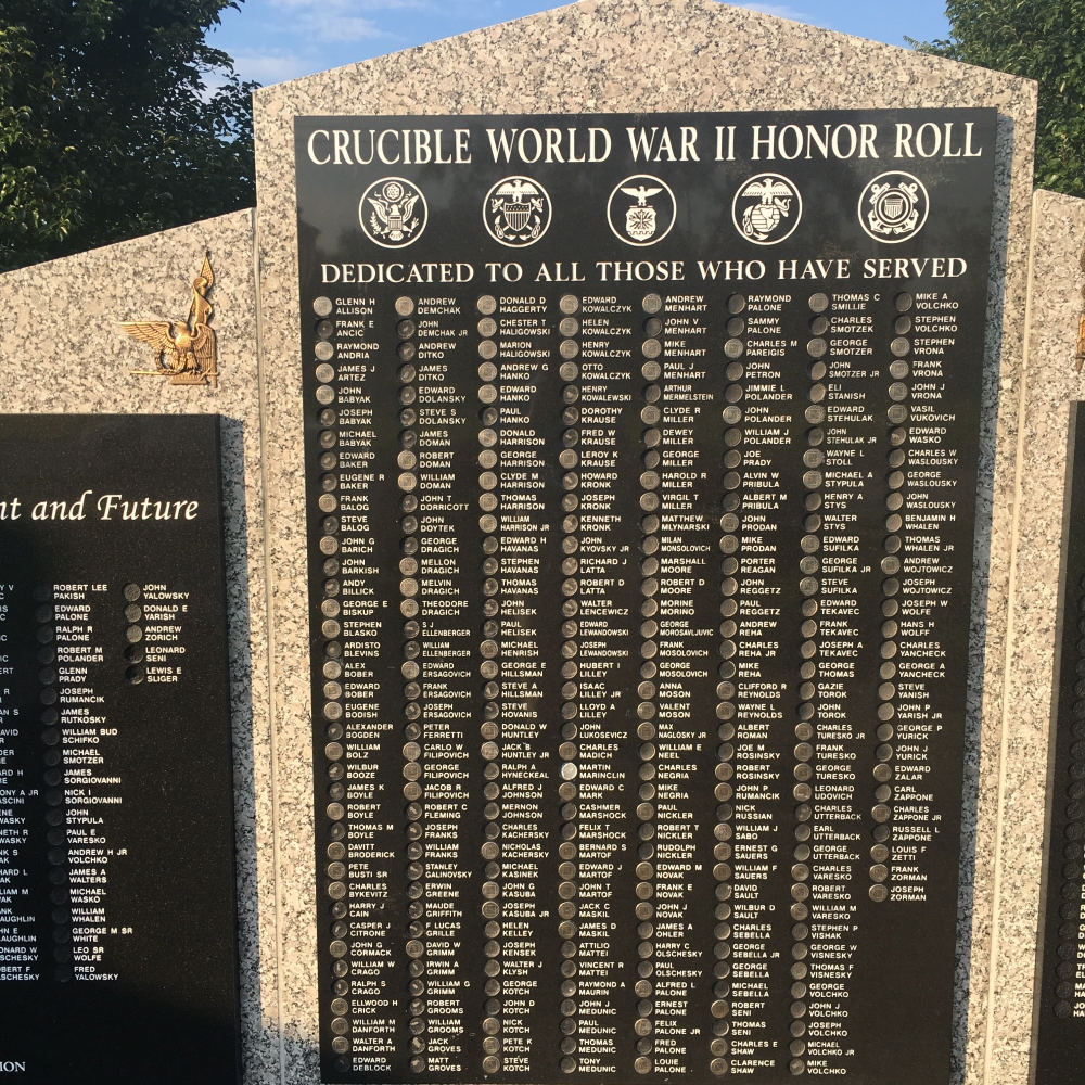 Crucible World War II Honor Roll