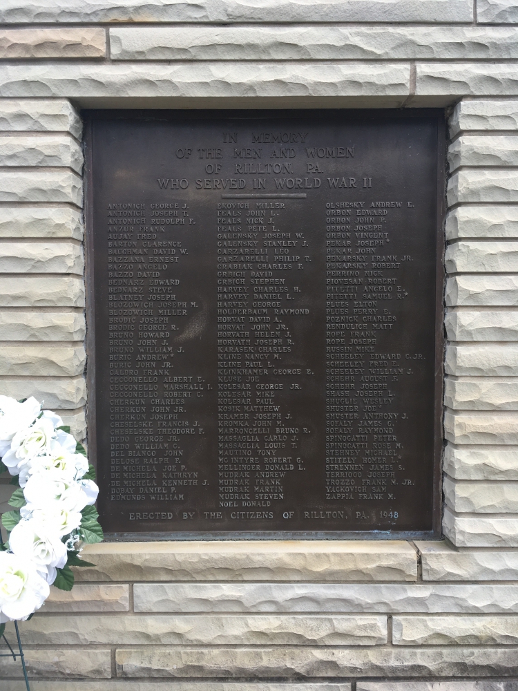 Rillton Veterans Monument