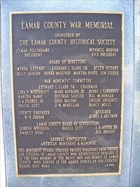 Lamar County War Memorial