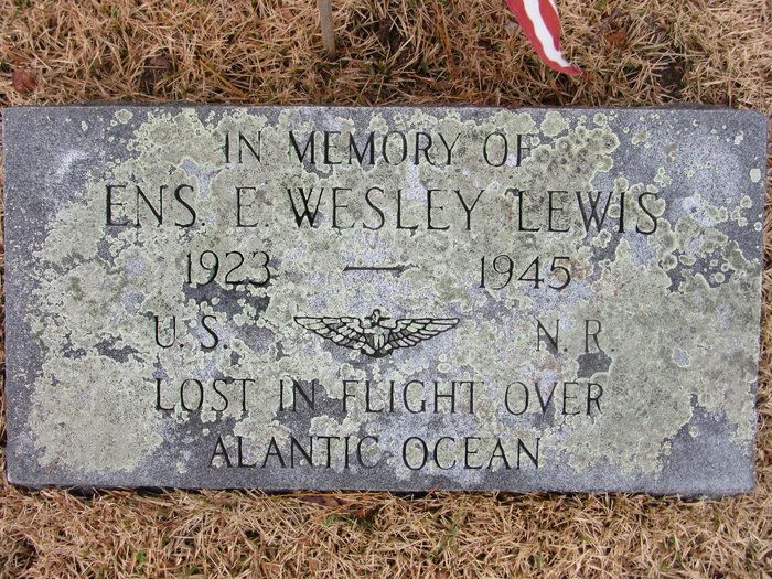 Ensign Elliot Wesley Lewis Memorial Stone
