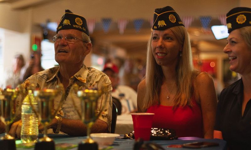 American Legion members during the 2019 Legion Family Day at American Legion Post 365 on July 13, 2019 in Vista, California.