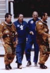 American Space Shuttle Astronauts John Young and Robert Crippen