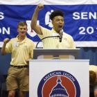 Alabama Nationalist Darius Thomas speaks during the election process for 2017 American Legion Boys Nation president on Tuesday, July 25, 2017. Photo by Clay Lomneth / The American Legion.