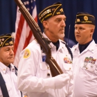 Newport Harbor Post 291 of Newport Beach, Calif., competes in the 2017 American Legion Color Guard Contest, held on Friday, August 18, 2017 at Reno-Sparks Convention Center in Reno, Nev. Photo by Lucas Carter/The American Legion.
